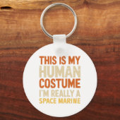 Sorta Sweet Sorta Spooky Schattigee Bloemspook Hal Sleutelhanger (Voorkant)