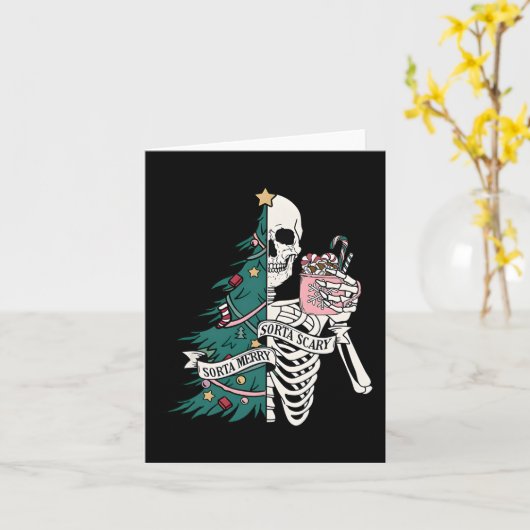 Sorta vrolijk sorta eng kerst kaart (Gele Bloem)