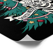 Sorta vrolijk sorta eng kerst poster (Hoek)