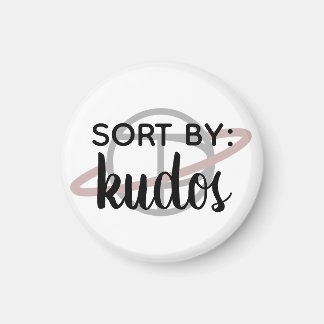 "Sorteer op: Kudos" kleine magneet
