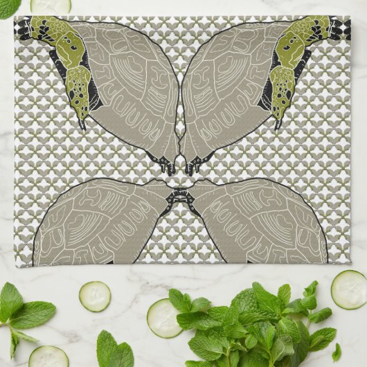 Sorteren op de schildpad theedoek (Gevouwen)