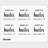 "Sorteren op: Kudos" stickers (Vel)