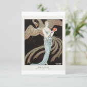 Sortilèges: Evening dress, Beer George Barbier Save The Date (Staand voorkant)