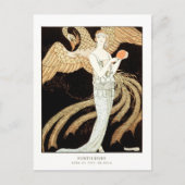 Sortilèges: Evening jurk van George Barbier Briefkaart (Voorkant)