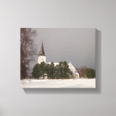 Sortlande Kirke Canvas Afdrukken (Voorkant)