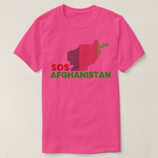 SOS afghanistan Telegram T-shirt (Design voorkant)