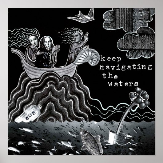 SOS blijft Navigeren in de wateren Poster (Voorkant)