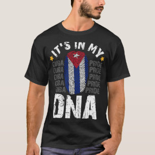 Sos Cuba Flag Cuban Pride staat in mijn DNA T-shirt