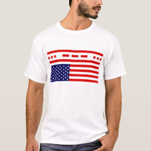 SOS Distress American Flag T-shirt