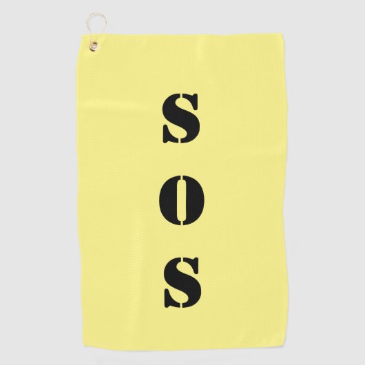 SOS Golf handdoek (Voorkant)