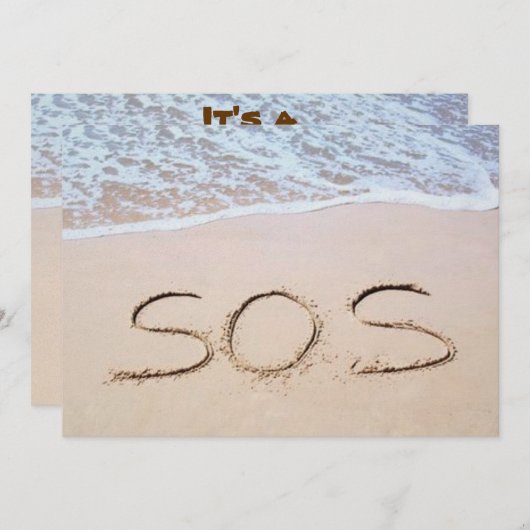 SOS KAART (Voorkant / Achterkant)