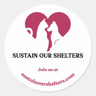 SOS-logo-sticker Ronde Sticker