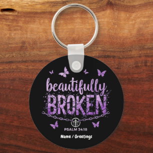 SOS Mooi Gebroken Bewustzijn en Steun Sleutelhanger