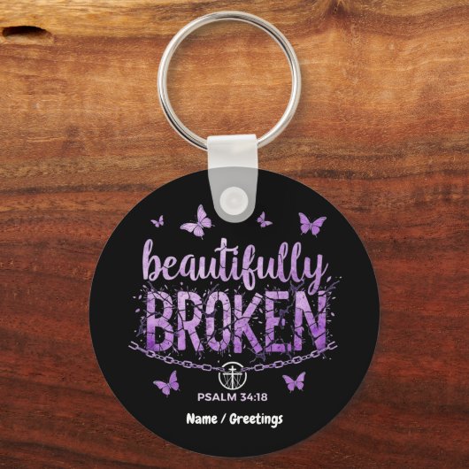 SOS Mooi Gebroken Bewustzijn en Steun Sleutelhanger (Voorkant)