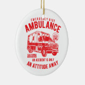 SOS Noodlijnverlichting EMS-redding Keramisch Ornament (Rechts)