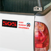 SOS, Stop Obama-socialisme Bumpersticker (Op Truck)