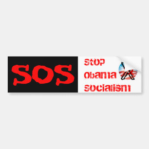 SOS, Stop Obama-socialisme Bumpersticker