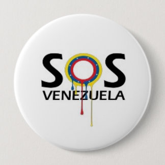 SOS Venezuela Ronde Button 4,0 Cm