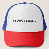 #SOSCubaLibre, SOS Cuba Libre Trucker Pet (Voorkant)