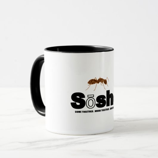 Soshel Logo Coffee Mug Mok (Voorkant links)