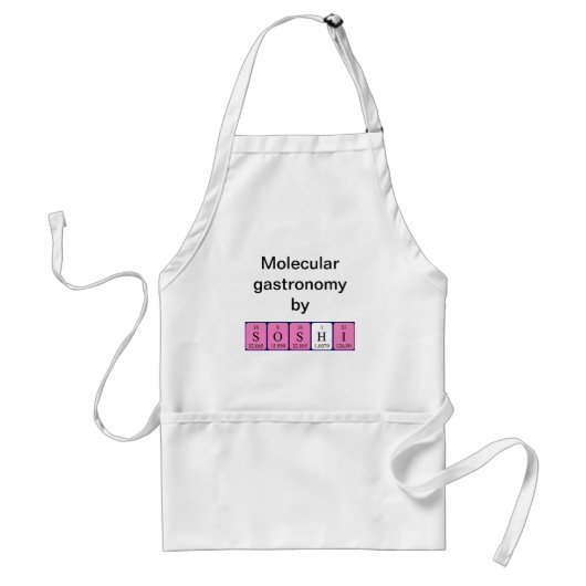 Soshi periodieke lijstnaam apron standaard schort (Voorkant)