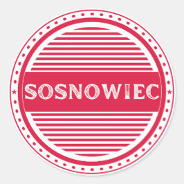 Sosnowiec City Pride Embleem – Poolse identiteit Ronde Sticker