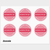 Sosnowiec City Pride Embleem – Poolse identiteit Ronde Sticker (Vel)