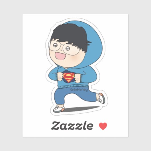 sosoHoney(3) Superman Sticker (Vel)