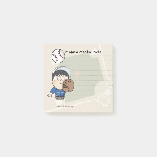 sosoHoney baseball Post-it® Notes (Voorkant)