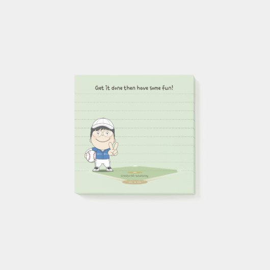sosoHoney baseball Post-it® Notes (Voorkant)