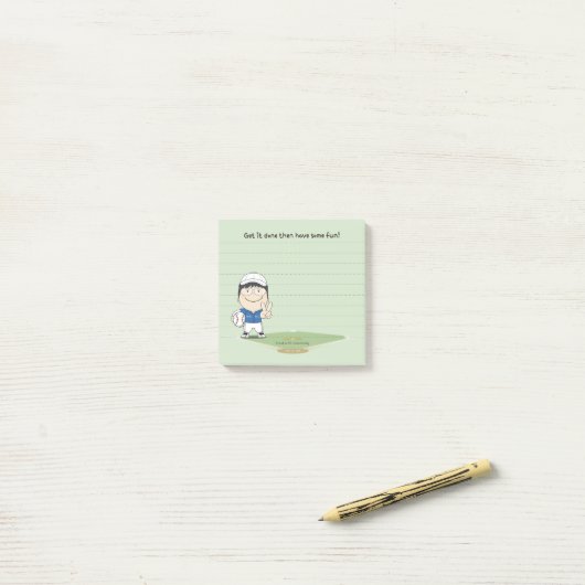 sosoHoney baseball Post-it® Notes (Op bureau)
