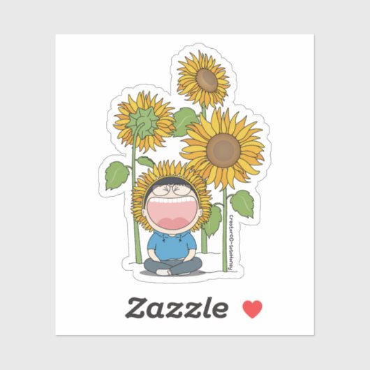 sosoHoning(29) Zonnebloem Sticker (Vel)