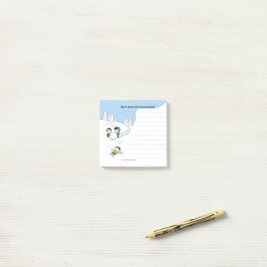 sosoHoning(55) winter Post-it® Notes (Op bureau)