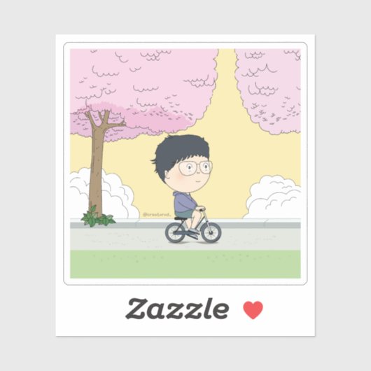 sosoHoning(67) kersenbloesems Sticker (Vel)
