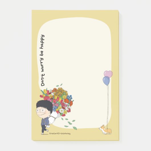 sosoHoning(68) bloem Post-it® Notes (Voorkant)