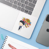 sosoHoning(68) Boeket Sticker (Laptop met iPhone)