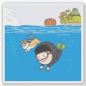 sosoHoning(72) zee Sticker (Voorkant)