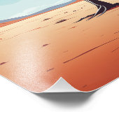 Sossusvlei Namibia - Vintage Poster - Illustratie (Hoek)