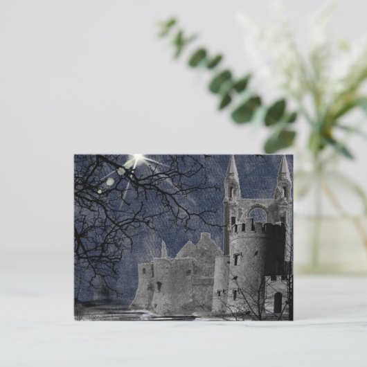 Sostice Night Gothic Landschap Briefkaart (Staand voorkant)