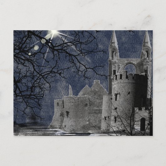 Sostice Night Gothic Landschap Briefkaart (Voorkant)