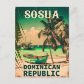 Sosúa Beach Dominican - ‌  souvenirs 60 jaar Briefkaart (Voorkant)