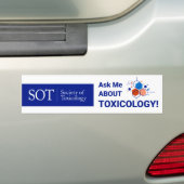 SOT - Vraag me naar toxicologie - Bumpersticker (Op auto)