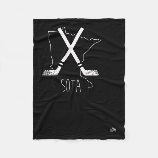 Sota Minnesota Hockey Fleece Deken (Voorkant)