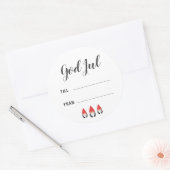Söta Tomtenissar - Julklappsetiketter Ronde Sticker (Envelop)