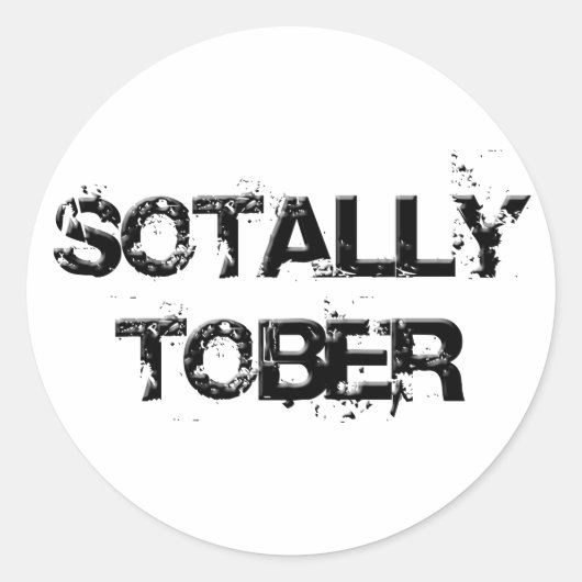 SOTALLY TOBER RONDE STICKER (Voorkant)