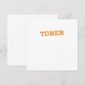 Sotally Tober Totally Sober Funny Drink Gift Kaart (Voorkant / Achterkant)