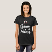 Sotally Tober Volledig Nuchter Grappige Wijn Drink T-shirt (Voorkant volledig)