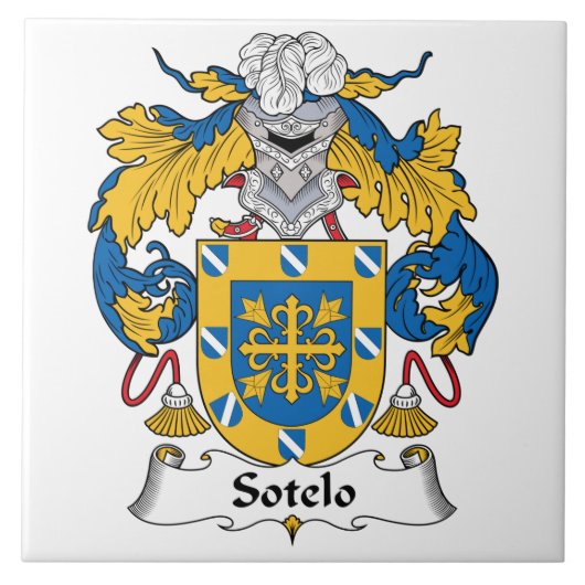 Sotelo Family Crest Tegeltje (Voorkant)