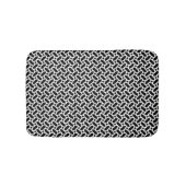 Sothy | Zwart-wit Patroon Badmat (Voorkant)