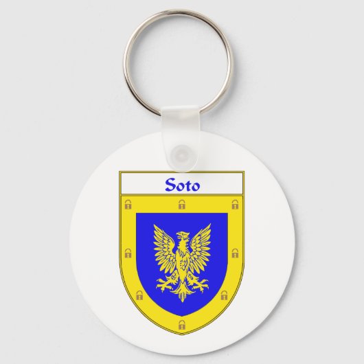 Soto Coat of Arms/Family Crest Sleutelhanger (Voorkant)